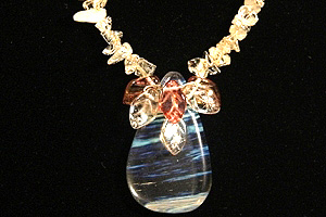 citrine and Pineapple quartz necklace
