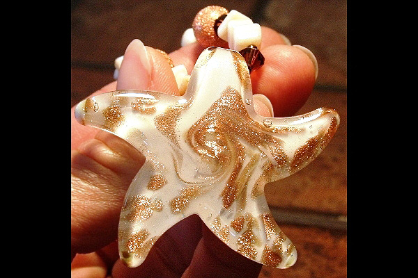 Starfish with Glittering Copper