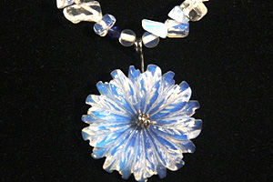 opalite flower necklace