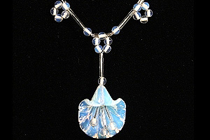 opalite flower necklace