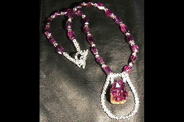 Sophisticated Amethyst Crystal Necklace