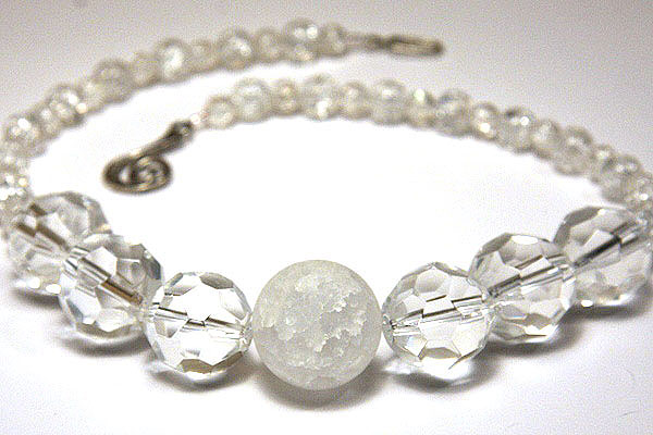Perfect Pure White Crystal Necklace