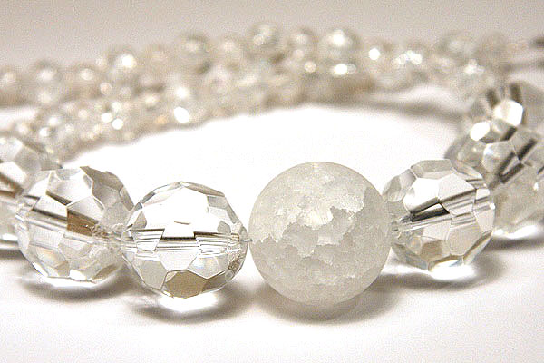 Perfect Pure White Crystal Necklace