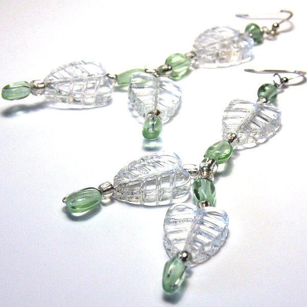 Glass Jungle Long Earrings