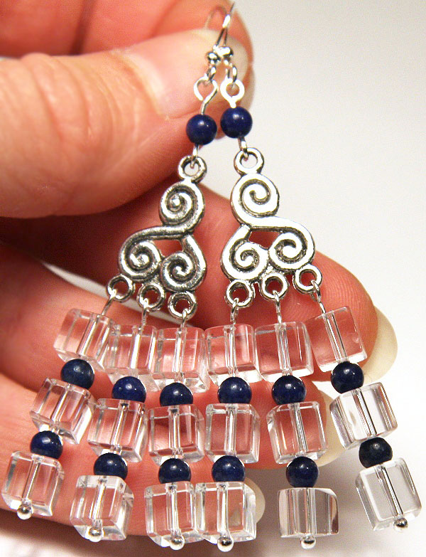 Greek Fan Earrings