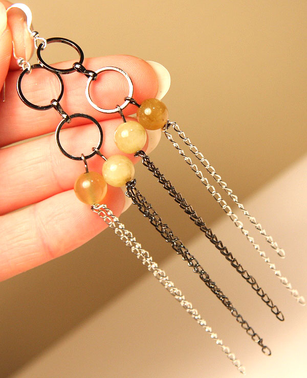 Green Kunzite Earrings