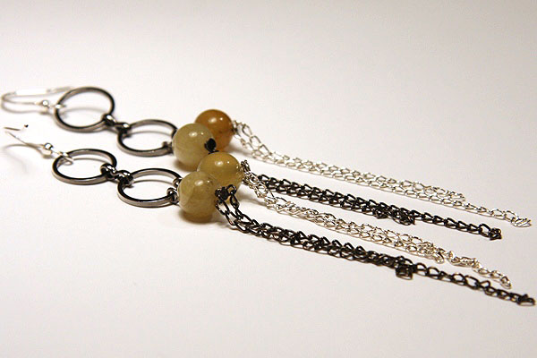 Green Kunzite Earrings