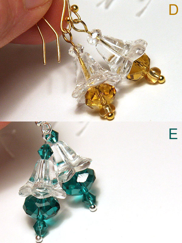 Jewel bell earrings