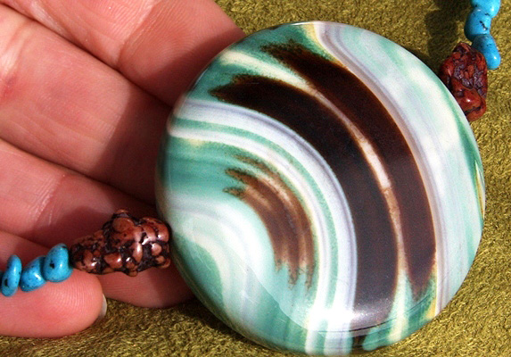 Colorful Onyx and Turquoise Necklace