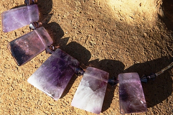 Sparkly Amethyst Crystal Necklace