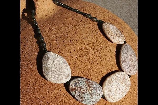 Sophisticated Ocean Jasper Stone Necklace
