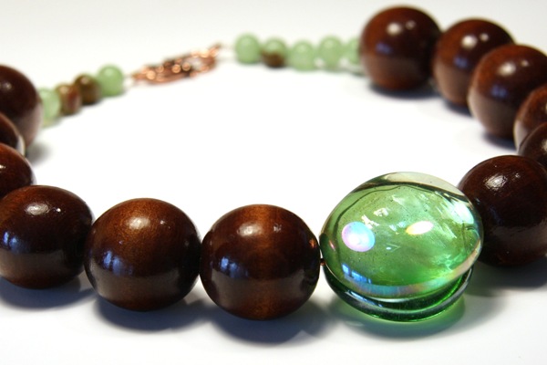 Big Bold Green Jewel Necklace