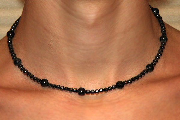 Dark Bronzite Metallic Necklace
